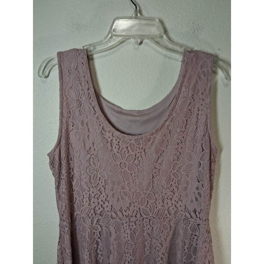 Suzanne Betro Lace Dress Business Casual Boho Cottage Fairy Party Pink Sz Large - Picture 4 of 6